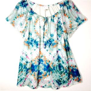 *3/$15* Studio by JPR Watercolor Print Top